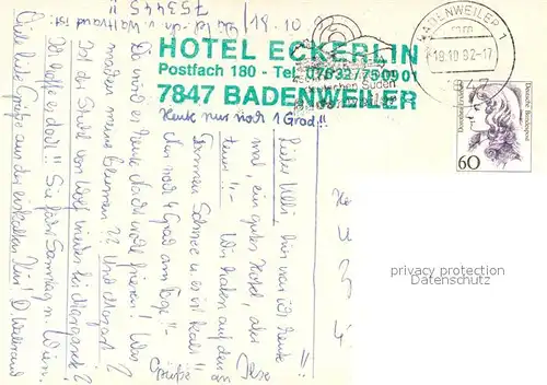 AK / Ansichtskarte Badenweiler Hotel Eckerlin Hallenbad Badenweiler