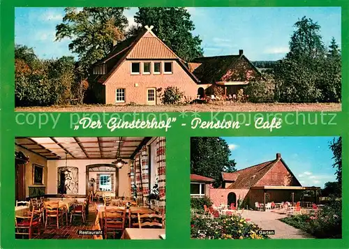AK / Ansichtskarte Wulfstorf Pension Cafe Ginsterhof Restaurant Garten Wulfstorf