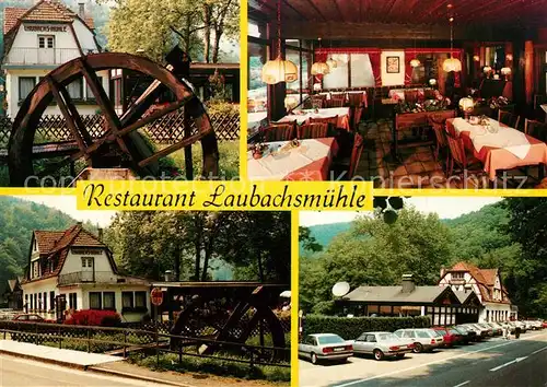 AK / Ansichtskarte Altwied Restaurant Laubachsmuehle Wasserrad Altwied