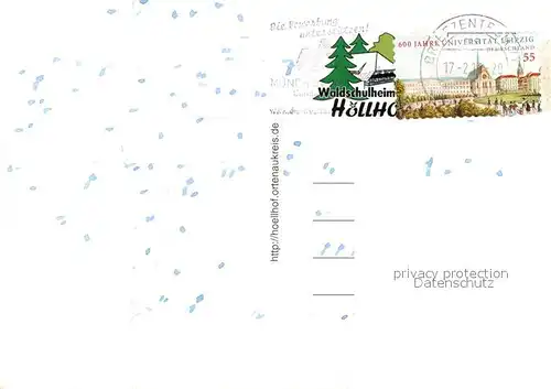 AK / Ansichtskarte Reichenbach_Gengenbach Waldschulheim Hoellhof Landschaftspanorama Schwarzwald Reichenbach Gengenbach