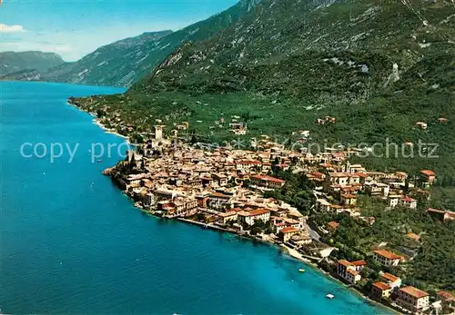 AK / Ansichtskarte Malcesine_Lago_di_Garda Fliegeraufnahme Malcesine_Lago_di_Garda