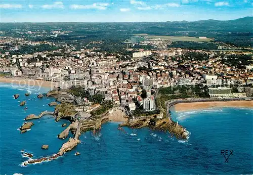 AK / Ansichtskarte Biarritz_Pyrenees_Atlantiques Fliegeraufnahme Biarritz_Pyrenees