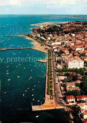 AK / Ansichtskarte Arcachon_Gironde La Front de Mer Vue aerienne Arcachon Gironde