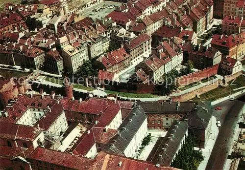 AK / Ansichtskarte Warszawa Stare Miasto Fliegeraufnahme Warszawa