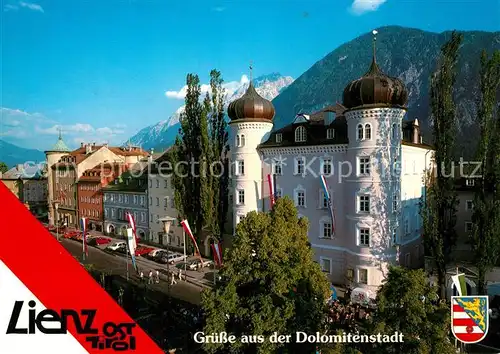 AK / Ansichtskarte Lienz_Tirol Hauptplatz mit der Liebburg und Rathaus Lienz Tirol