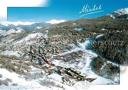 AK / Ansichtskarte Meribel Vue aerienne panoramique Meribel