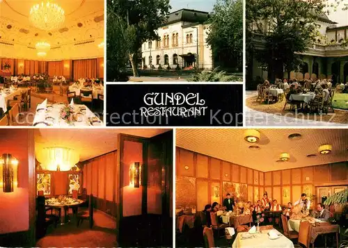 AK / Ansichtskarte Budapest Gundel Restaurant Sondersaele Garten Zigeunermusik Budapest