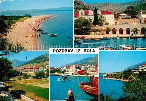 AK / Ansichtskarte Bol Strand Hafen Fischer Panorama Bol