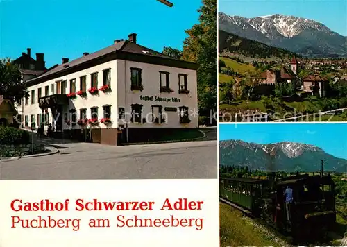 AK / Ansichtskarte Puchberg_Schneeberg Gasthof Schwarzer Adler Puchberg Schneeberg