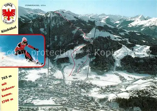 AK / Ansichtskarte Kitzbuehel_Tirol Fliegeraufnahme Kitzbuehel Tirol