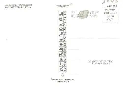 AK / Ansichtskarte Kitzbuehel_Tirol Fliegeraufnahme Kitzbuehel Tirol