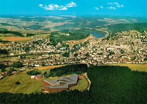 AK / Ansichtskarte Olpe_Biggesee Fliegeraufnahme Mutterhaus Franziskanerinnen Olpe Biggesee