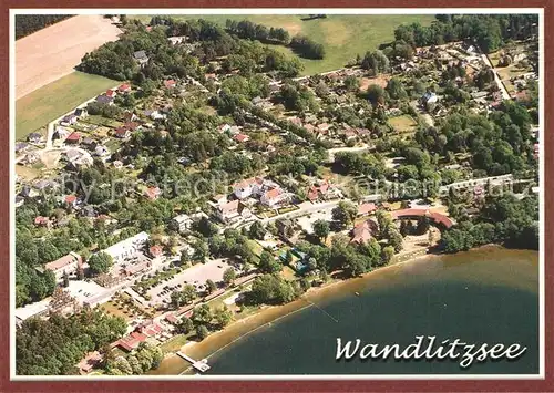 AK / Ansichtskarte Wandlitz Fliegeraufnahme Wandlitzsee Wandlitz