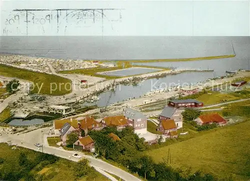 AK / Ansichtskarte Bensersiel_Nordseebad Heerens Hotel Fliegeraufnahme Bensersiel_Nordseebad