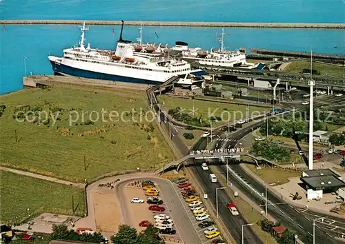 AK / Ansichtskarte Puttgarden Fliegeraufnahme Hafen Puttgarden