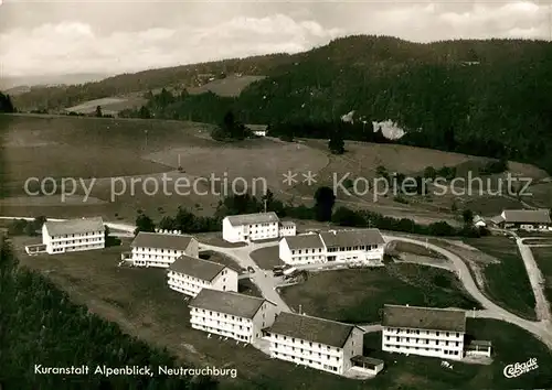 AK / Ansichtskarte Neutrauchburg Fliegeraufnahme Kuranstalt Alpenblick Neutrauchburg