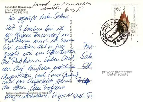 AK / Ansichtskarte Gomadingen Fliegeraufnahme Gomadingen