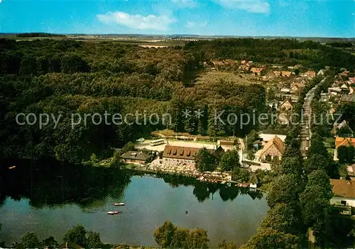 AK / Ansichtskarte Neukloster_Niederelbe Fliegeraufnahme Beckmanns Klosterkrug Neukloster_Niederelbe