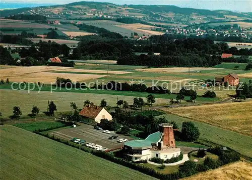 AK / Ansichtskarte Lohe_Bad_Oeynhausen Fliegeraufnahme Cafe Restaurant Windmuehle Lohe_Bad_Oeynhausen