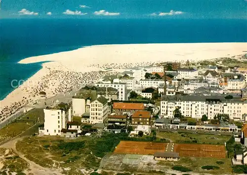 AK / Ansichtskarte Borkum_Nordseebad Fliegeraufnahme Borkum_Nordseebad