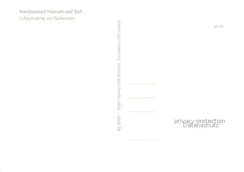 AK / Ansichtskarte Hoernum_Sylt Fliegeraufnahme Hoernum Sylt