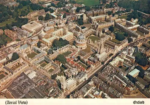 AK / Ansichtskarte Oxford_Oxfordshire Aerial View Oxford Oxfordshire