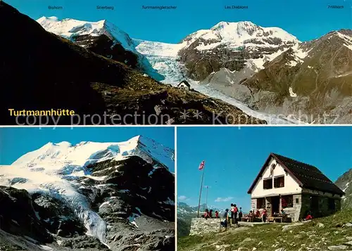 AK / Ansichtskarte Turtmannhuette  Turtmannhuette