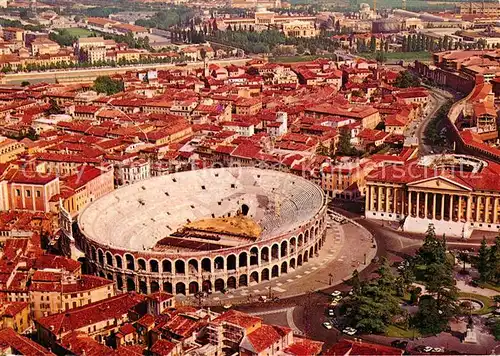 AK / Ansichtskarte Verona_Veneto Arena Veduta Aerea Fliegeraufnahme Verona Veneto