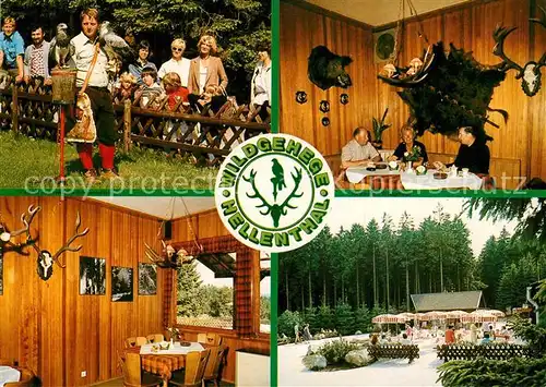 AK / Ansichtskarte Hellenthal_Eifel Wildgehege am Olefsee Restaurant Terrasse Hellenthal_Eifel