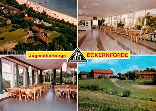 AK / Ansichtskarte Eckernfoerde Jugendherberge Fliegeraufnahme Eckernfoerde