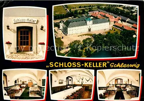 AK / Ansichtskarte Schleswig_Holstein Restaurant Cafe Schloss Keller Fliegeraufnahme Schleswig_Holstein