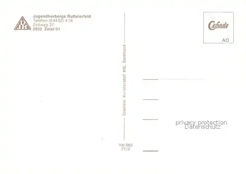 AK / Ansichtskarte Zetel Jugendherberge Ruttelerfeld Zetel
