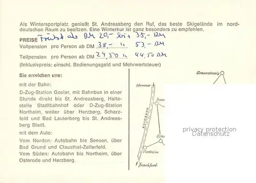 AK / Ansichtskarte St_Andreasberg_Harz Teilansichten Bergstadt Berghotel Glockenberg St_Andreasberg_Harz