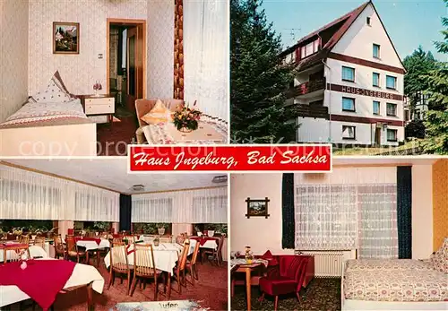 AK / Ansichtskarte Bad_Sachsa_Harz Pension Haus Ingeburg Bad_Sachsa_Harz
