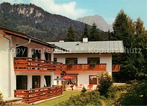 AK / Ansichtskarte Berchtesgaden Gaestehaus Weiherbach Alpen Berchtesgaden