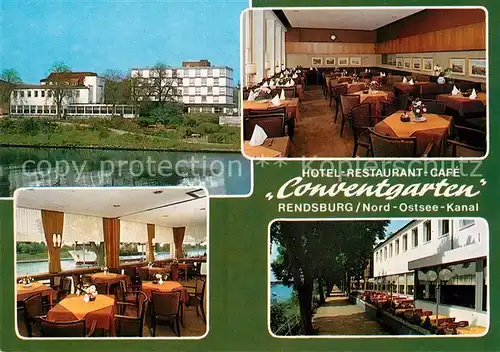 AK / Ansichtskarte Rendsburg Hotel Restaurant Cafe Conventgarten Nord Ostsee Kanal Rendsburg