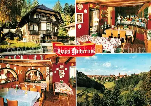 AK / Ansichtskarte Freudenstadt Gaestehaus Pension Haus Hubertus Landschaftspanorama Luftkurort Schwarzwald Freudenstadt