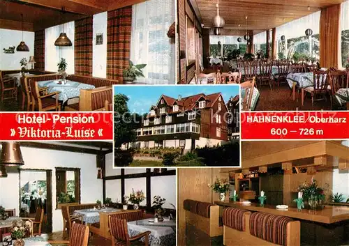 AK / Ansichtskarte Hahnenklee Bockswiese_Harz Hotel Pension Viktoria Luise Restaurant Theke Hahnenklee Bockswiese