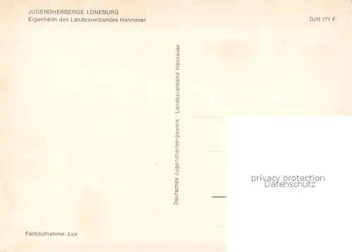 AK / Ansichtskarte Lueneburg Jugendherberge Lueneburg