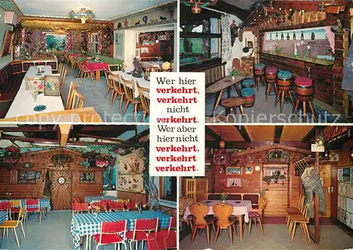AK / Ansichtskarte Trauchgau Cafe Weinstube Gletscherspalte Innenansichten Trauchgau