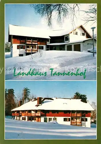 AK / Ansichtskarte Bischofsgruen Hotel garni Landhaus Tannenhof im Winter Bischofsgruen