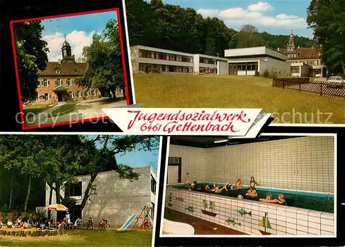 AK / Ansichtskarte Gettenbach Jugendsozialwerk Hallenbad Kinderspielplatz Gettenbach