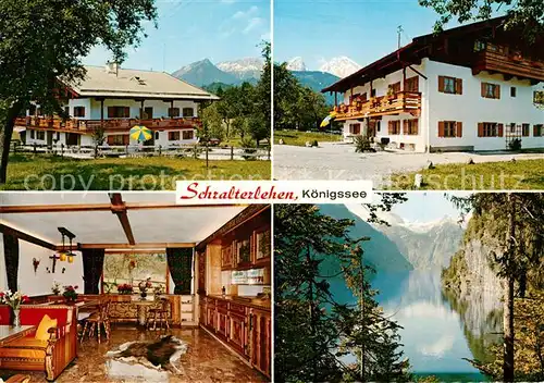 AK / Ansichtskarte Koenigssee Schralterlehen Koenigssee Alpenpanorama Koenigssee