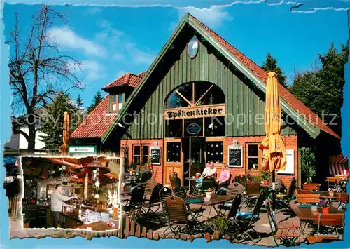 AK / Ansichtskarte St_Peter Ording Spoekenkieker Gaststaette Terrasse St_Peter Ording