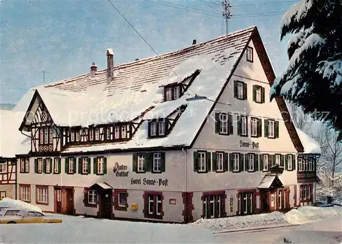 AK / Ansichtskarte Klosterreichenbach Klostergasthof Hotel Sonne Post Schwarzwald Klosterreichenbach