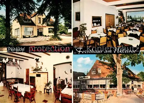 AK / Ansichtskarte Sielbeck_Holsteinische Schweiz Pension Gaststaette Raina Isabell Forsthaus am Ukleisee Sielbeck