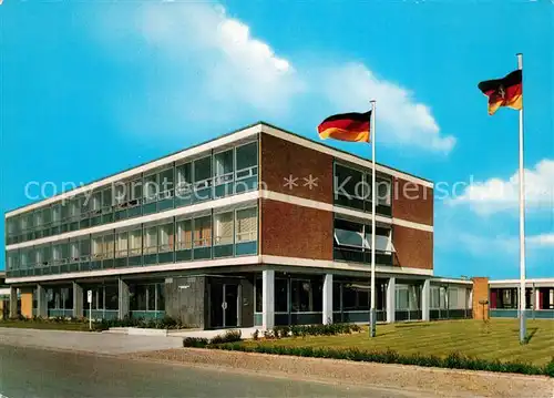 AK / Ansichtskarte Bad_Nenndorf Katastrophenschutzschule Niedersachsen Deutsche Flagge Bad_Nenndorf