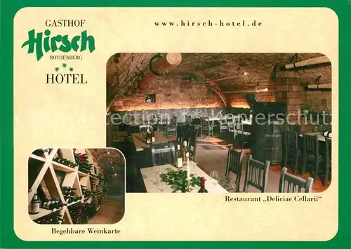AK / Ansichtskarte Rothenberg_Odenwald Gasthof Hotel Hirsch Restaurant Weinkeller Rothenberg Odenwald