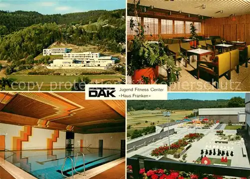 AK / Ansichtskarte Unterleinleiter DAK Jugend Fitness Center Haus Franken Hallenbad Aufenthaltsraum Panorama Unterleinleiter