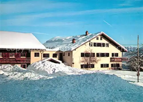 AK / Ansichtskarte Waltenhofen_Allgaeu Jugendberghaus Niedersonthofen im Winter Waltenhofen Allgaeu